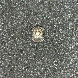 Pandora Retired Sterling Silver 14k Gold 💗 Charm